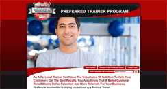 Desktop Screenshot of maxmuscletrainers.com